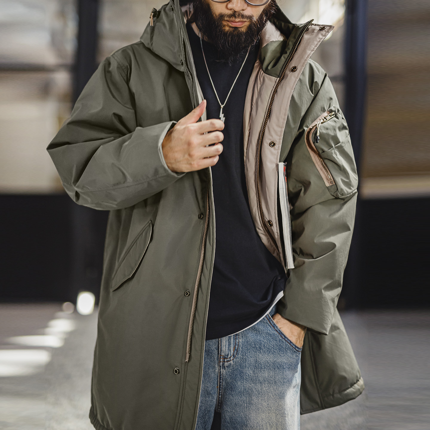 Vintage Trench Coat - Maden Vintage Men's M-51 Fishtail Parka