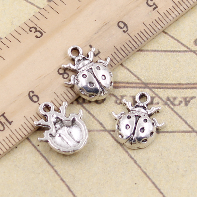 Vintage Fashion Bug - 20pcs Charms Ladybug Bug 16x14mm Tibetan
