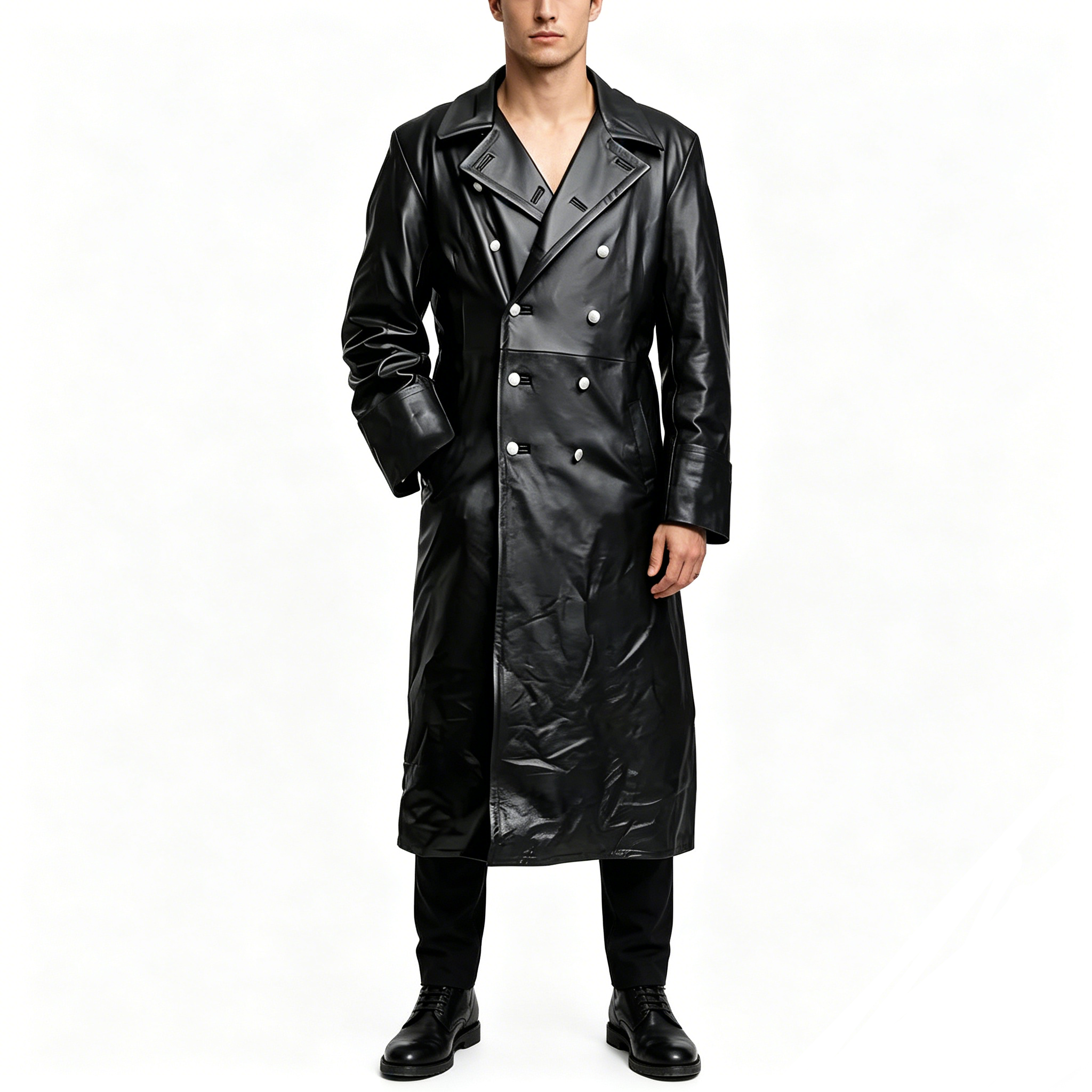 Vintage Trench Coat - Awwwcos Mens Medieval Vintage Double Breasted