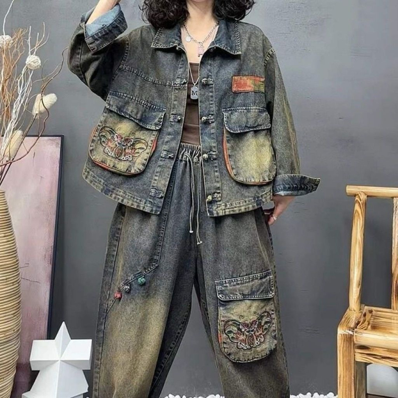 Retro Fashion Embroidered Cowb - Vintage Fashion In 2025 리뷰 및 가격