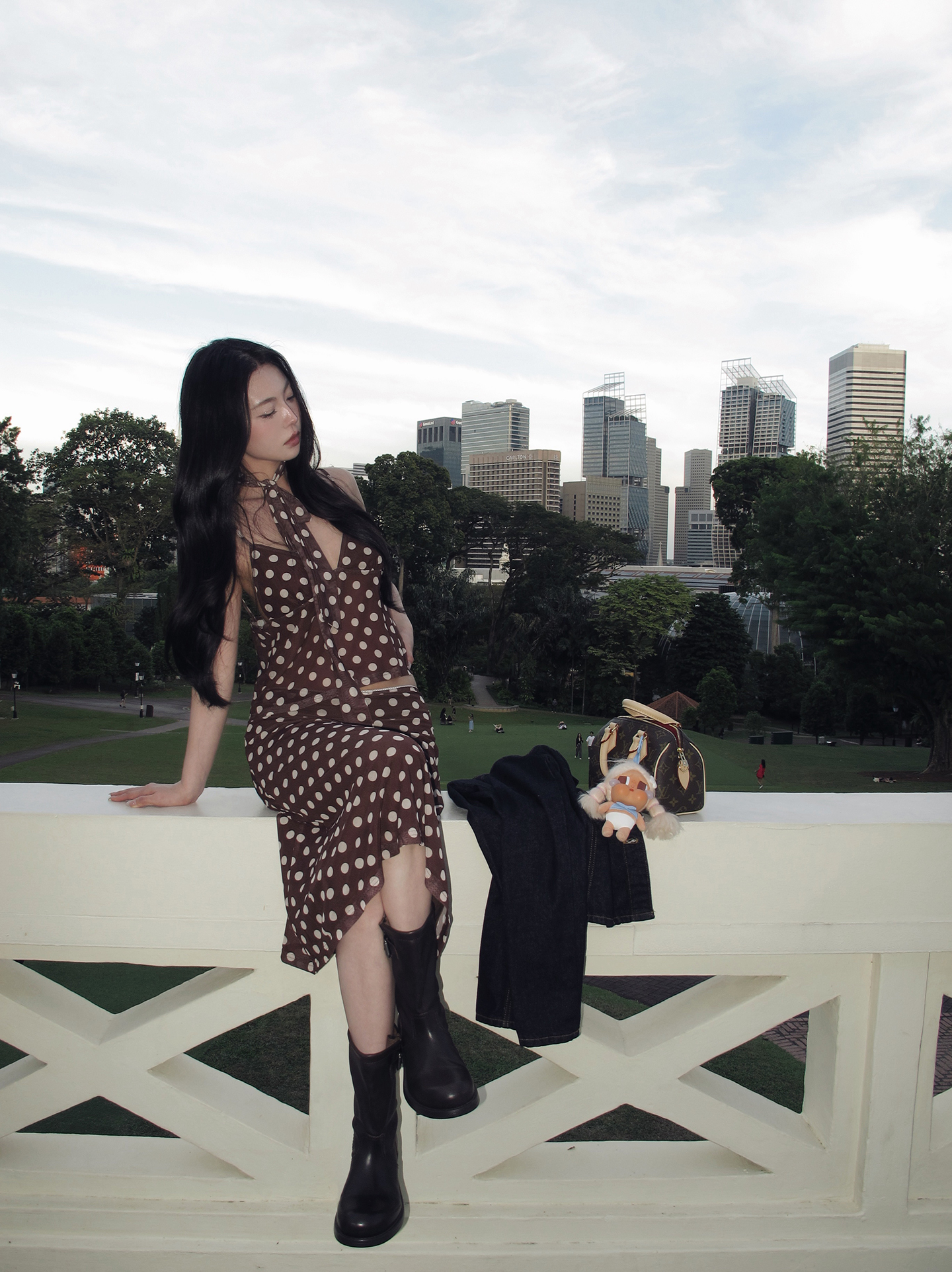 Black Cherry Retro Style Mesh  - Vintage Fashion Hong Kong 리뷰 및 가격