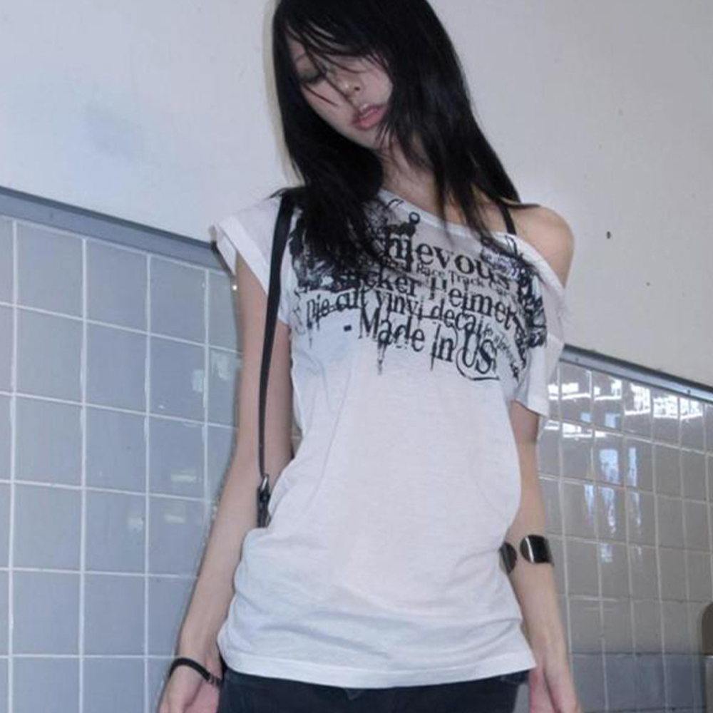 Karrram Japanese Y2K Letter Pr - Vintage Y2K 리뷰 및 가격