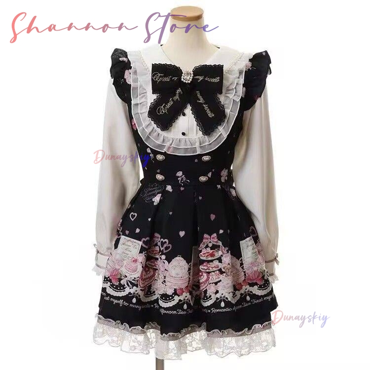 Japanese Lolita Dress Women Bo - Vintage Y2K 리뷰 및 가격