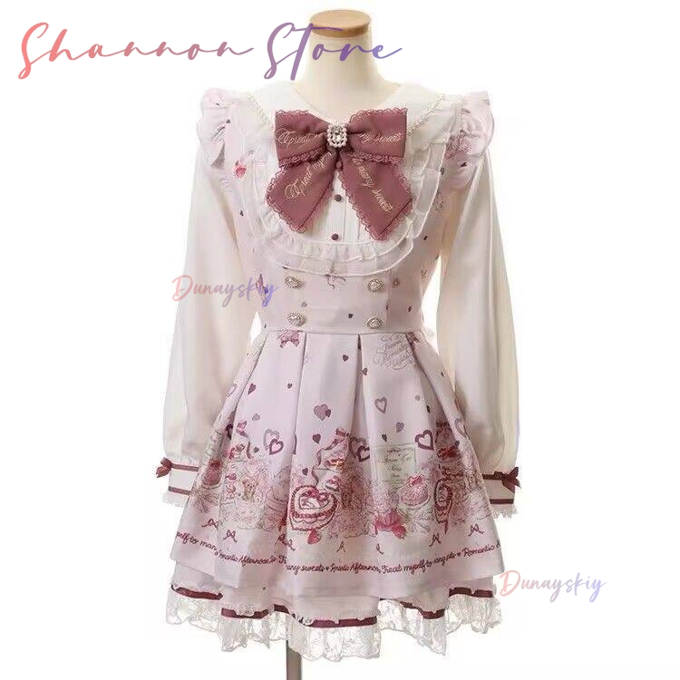 Japanese Lolita Dress Women Bo - Vintage Y2K 리뷰 및 가격