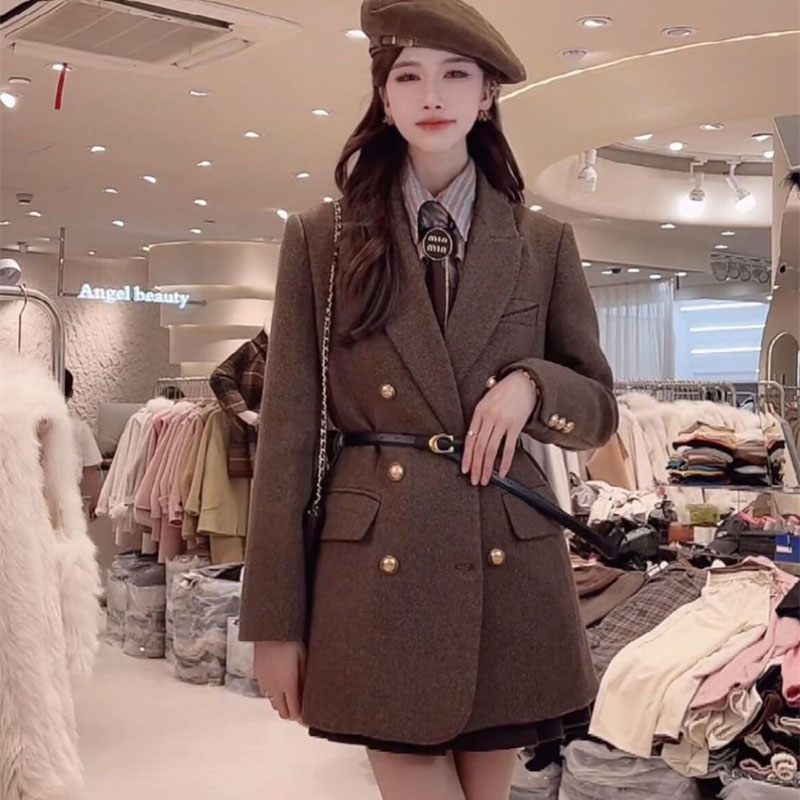 Vintage With Belt Wool Jacket  - Vintage Trench Coat 리뷰 및 가격