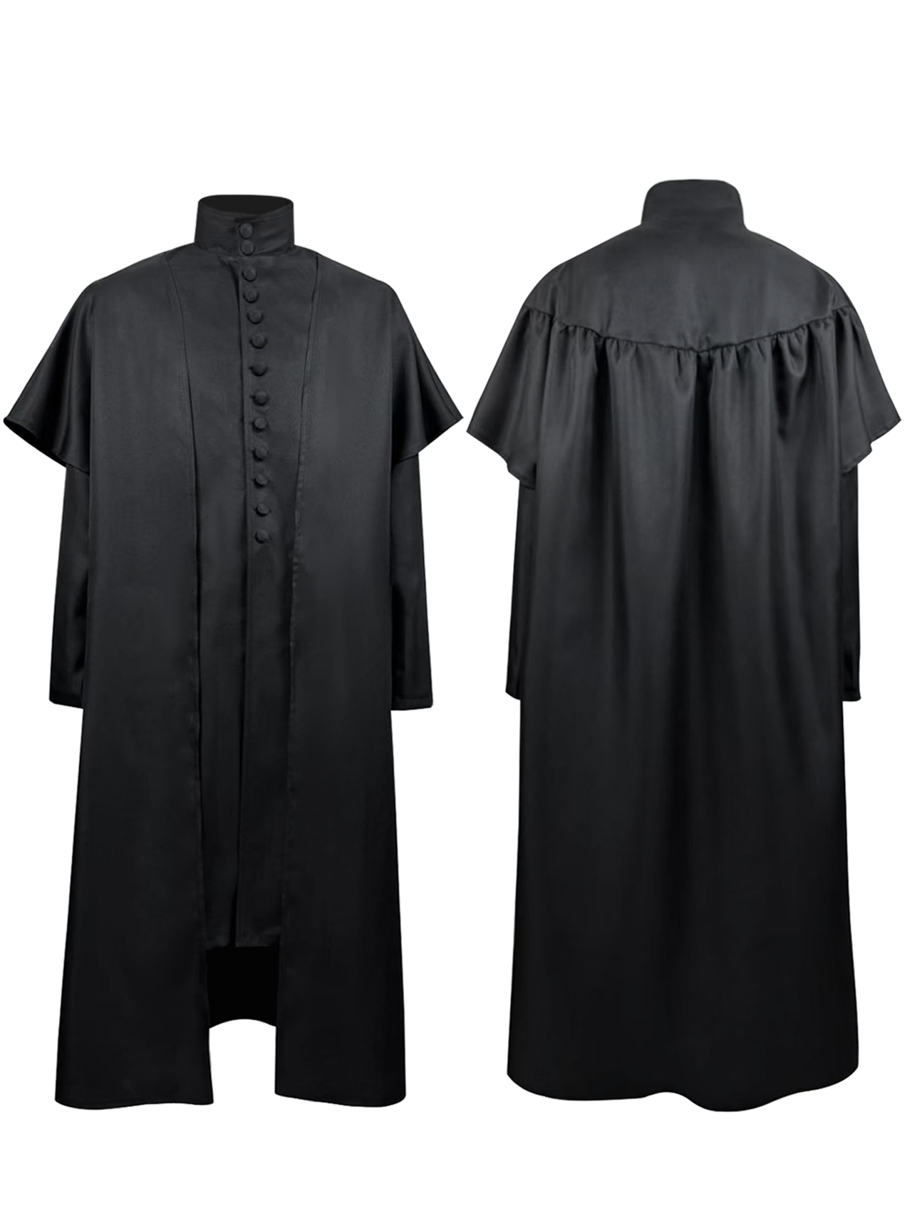Men's Gothic Priest Cassock Ro - Vintage Trench Coat 리뷰 및 가격