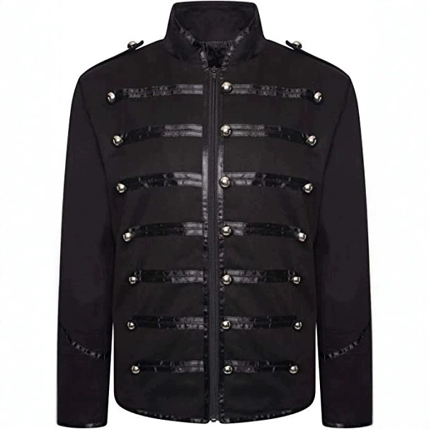 Men's Steampunk Rockstar Jacke - Vintage Trench Coat 리뷰 및 가격