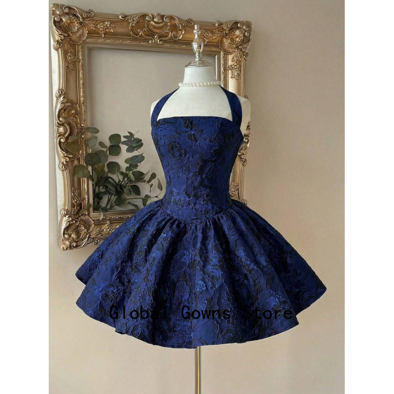 Royal Blue Vintage Halter Prom - Vintage Fashion Hong Kong 리뷰 및 가격