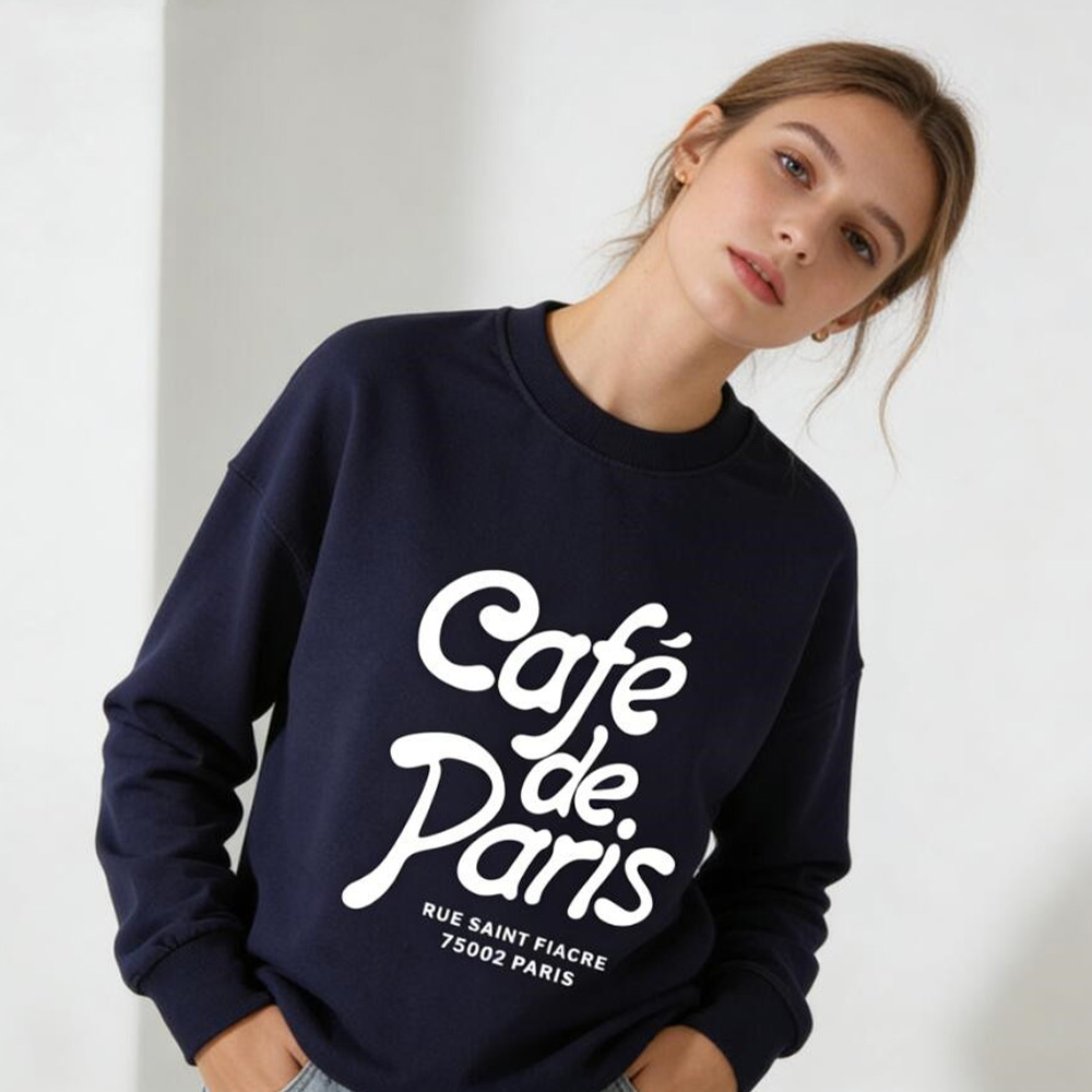 Cafe de Paris Letters Printing - Vintage Fashion In Paris 리뷰 및 가격