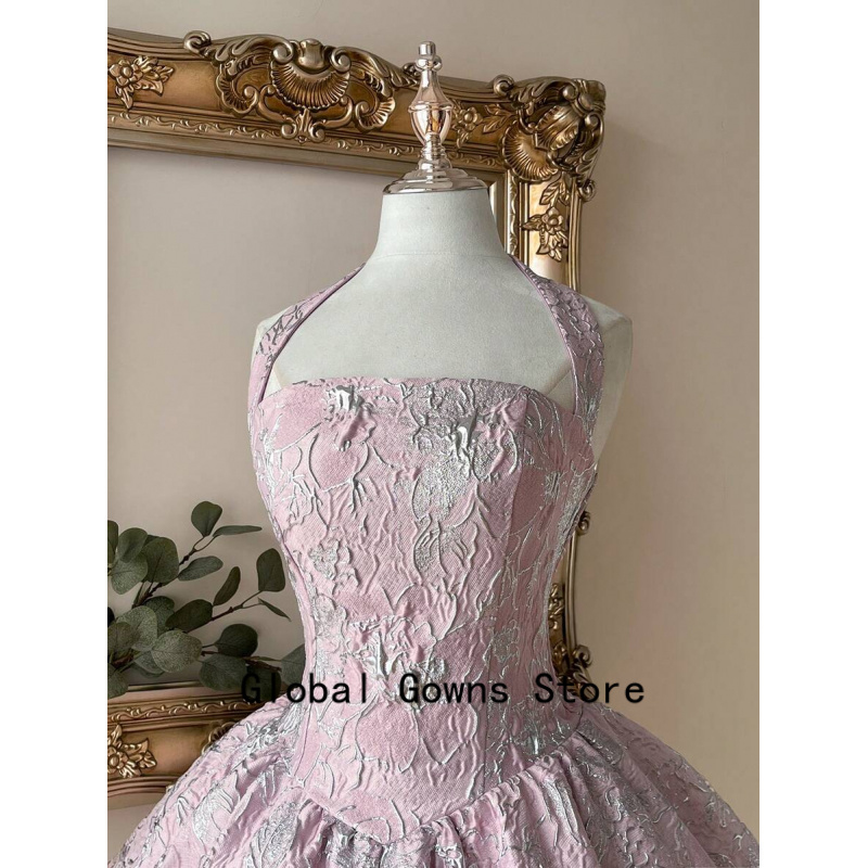 Pink Vintage Halter Prom Dress - Vintage Fashion Hong Kong 리뷰 및 가격