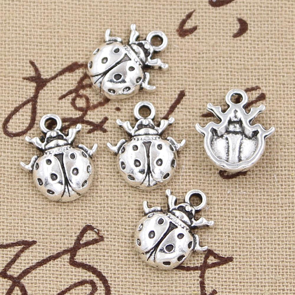 12pcs Charms Ladybug Bug 16x14 - Vintage Fashion Bug 리뷰 및 가격