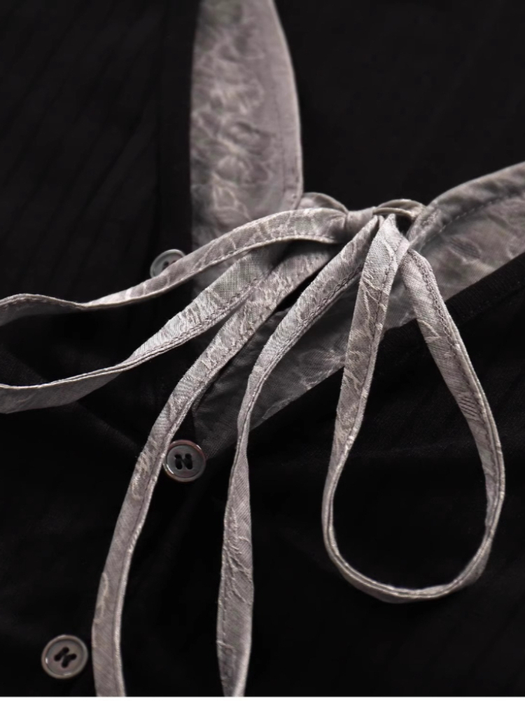 Vintage Contrast Tie Faux 2PCS - Vintage Fashion Hong Kong 리뷰 및 가격