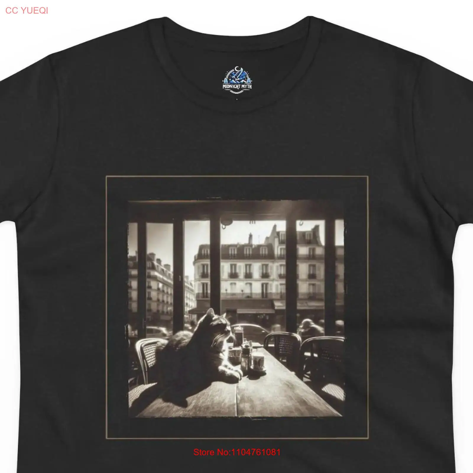 Vintage Paris Cafe Funny Cat T - Vintage Fashion In Paris 리뷰 및 가격