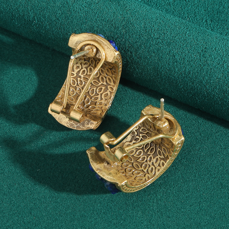 Vintage Lapis Lazuli Stud Earr - Vintage Fashion Trends 2025 리뷰 및 가격