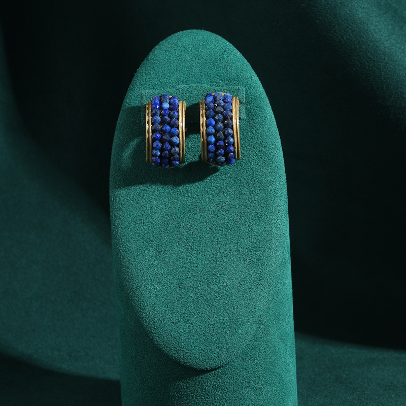 Vintage Lapis Lazuli Stud Earr - Vintage Fashion Trends 2025 리뷰 및 가격