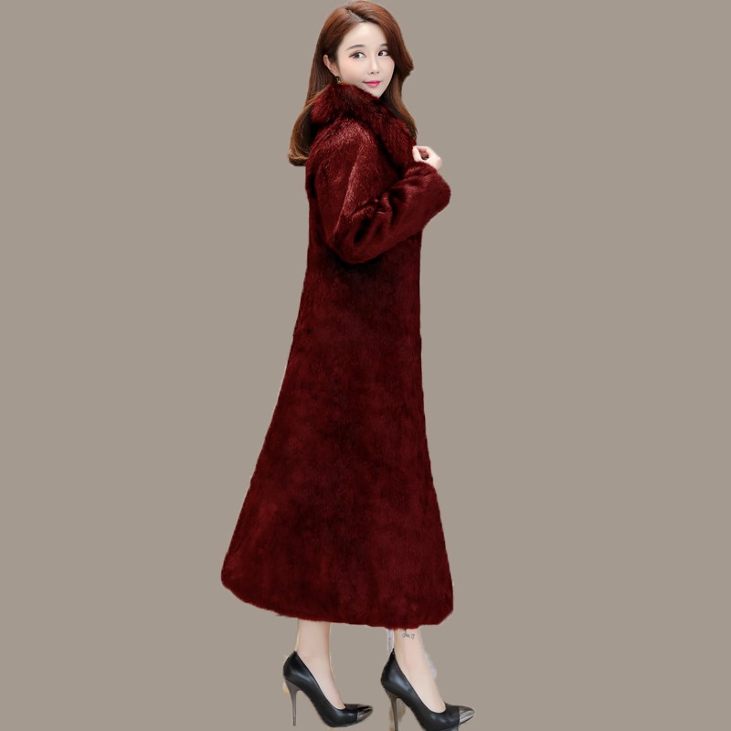 Women Real Rabbit Fur Long Coa - Vintage Trench Coat 리뷰 및 가격