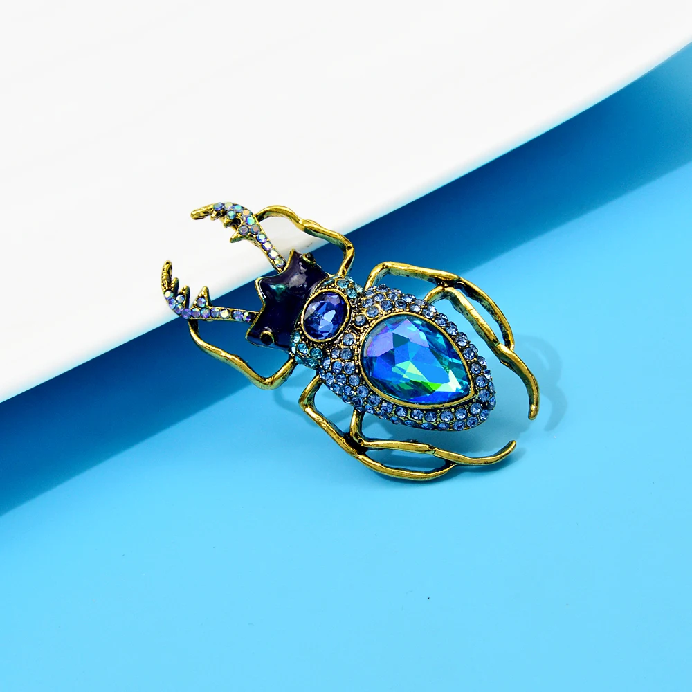 Blucome Blue Crystal Beetle Br - Vintage Fashion Bug 리뷰 및 가격