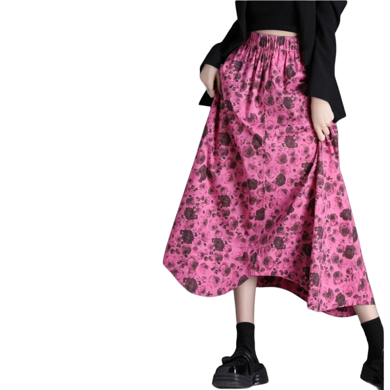 Spring New Rose Skirts Women F - Vintage Y2K 리뷰 및 가격