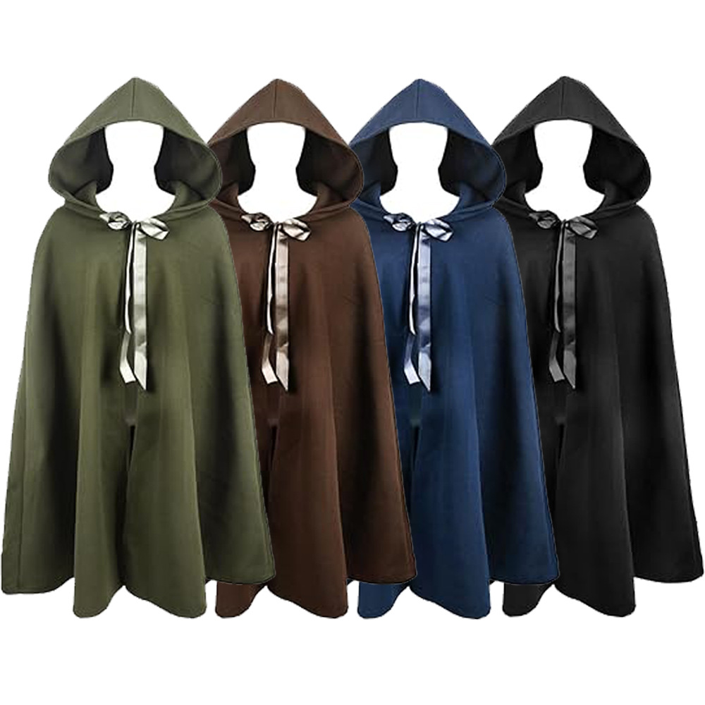 Mens Renaissance Hooded Frodo  - Vintage Trench Coat 리뷰 및 가격