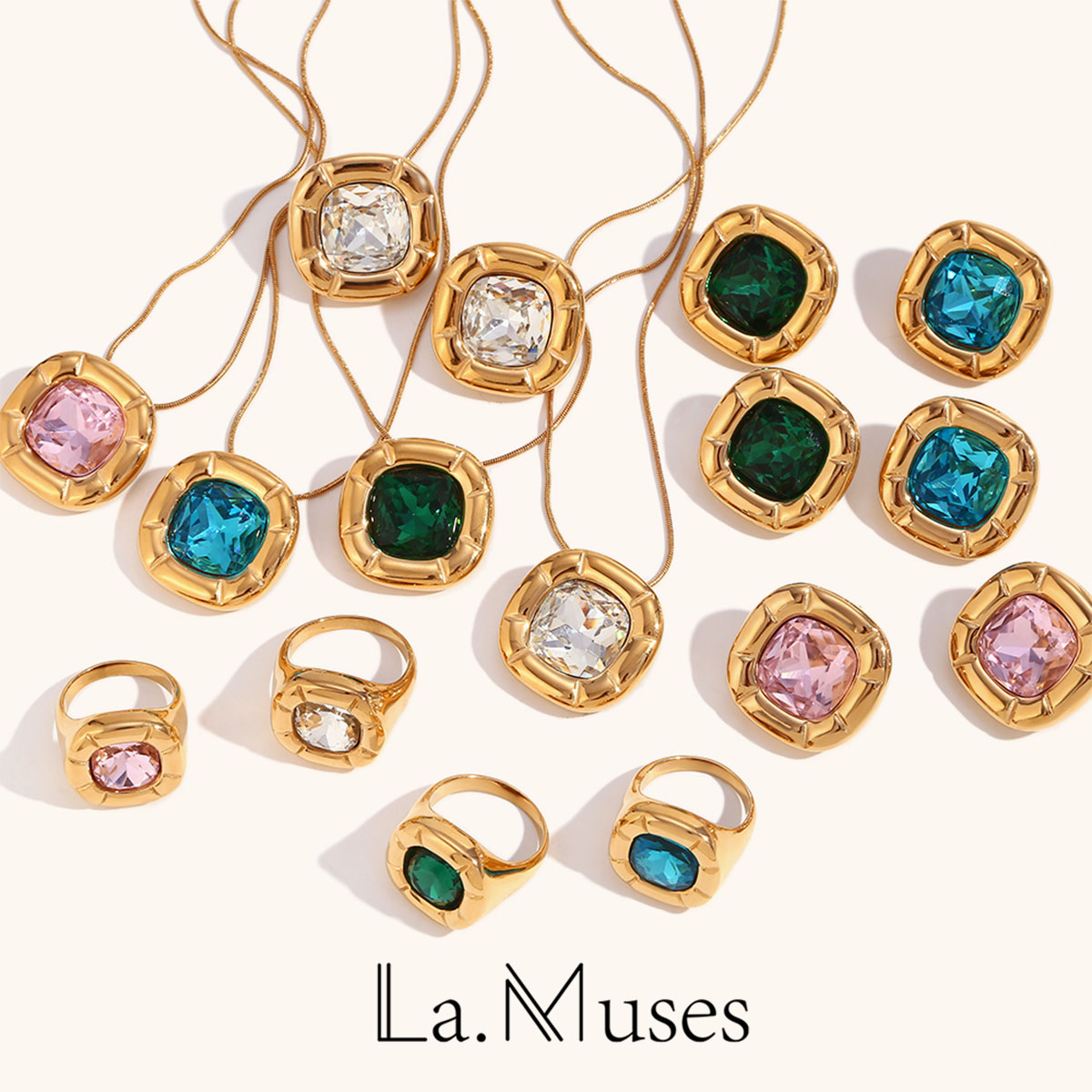 La. Muses Rounded Square Flowe - Vintage Fashion La 리뷰 및 가격