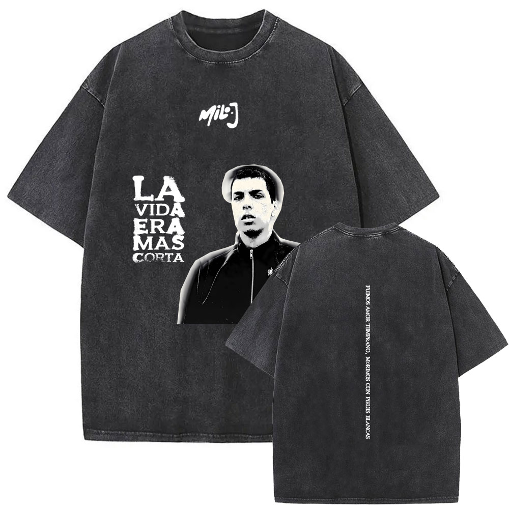 Washed Vintage Rapper Milo J L - Vintage Fashion La 리뷰 및 가격