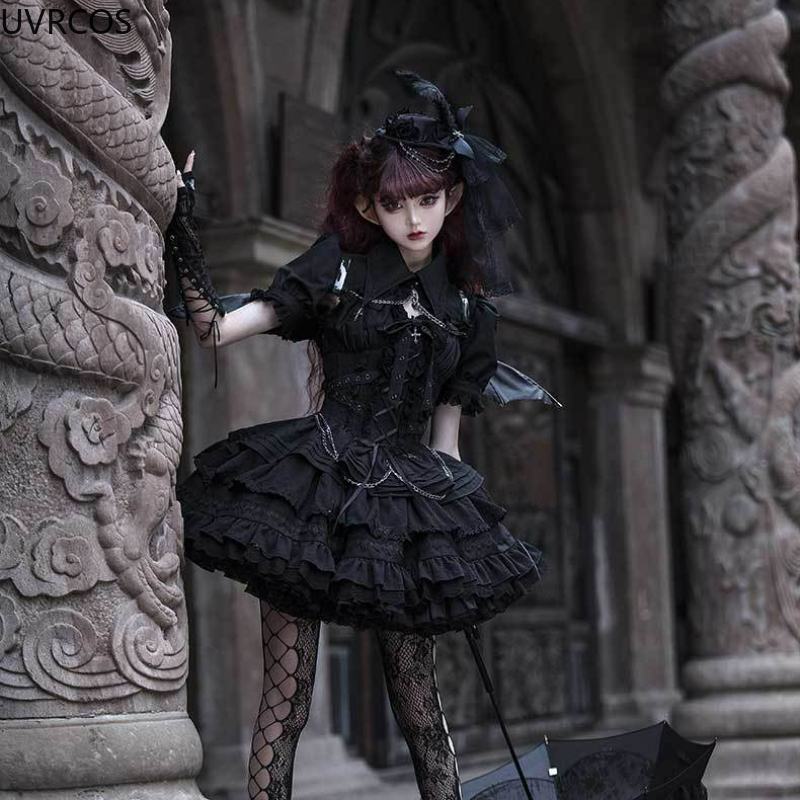 Victorian Gothic Lolita Jsk Dr - Vintage Y2K 리뷰 및 가격