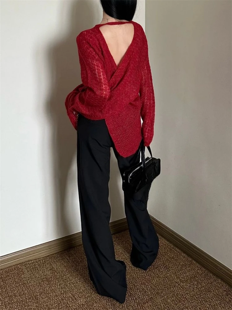 Y2K See-Through Knitted Women' - Vintage Y2K 리뷰 및 가격