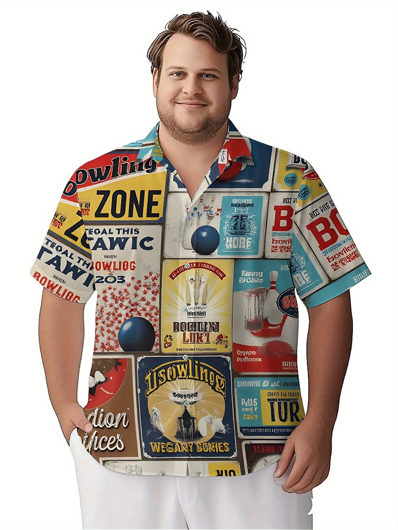 Men's Plus Size Hawaiian Shirt - Vintage Y2K 리뷰 및 가격